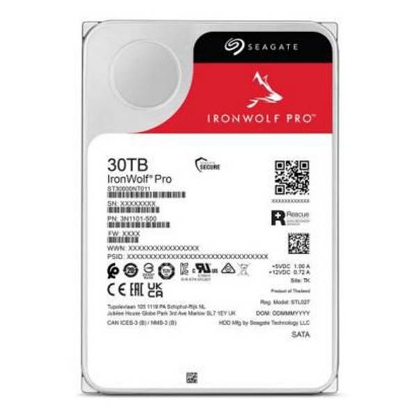 Seagate IronWolf Pro ST30000NT011 - Festplatte - 30 TB - intern - 3.5" (8.9 cm)