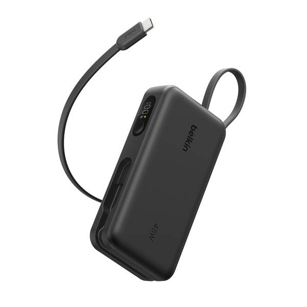 UltraCharge - Powerbank - with integrated cable and display - 10000 mAh - 45 wat