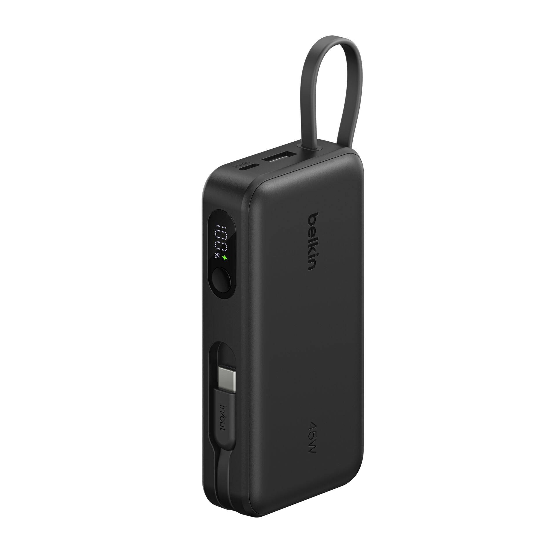 UltraCharge - Powerbank - with integrated cable and display - 10000 mAh - 45 wat-1