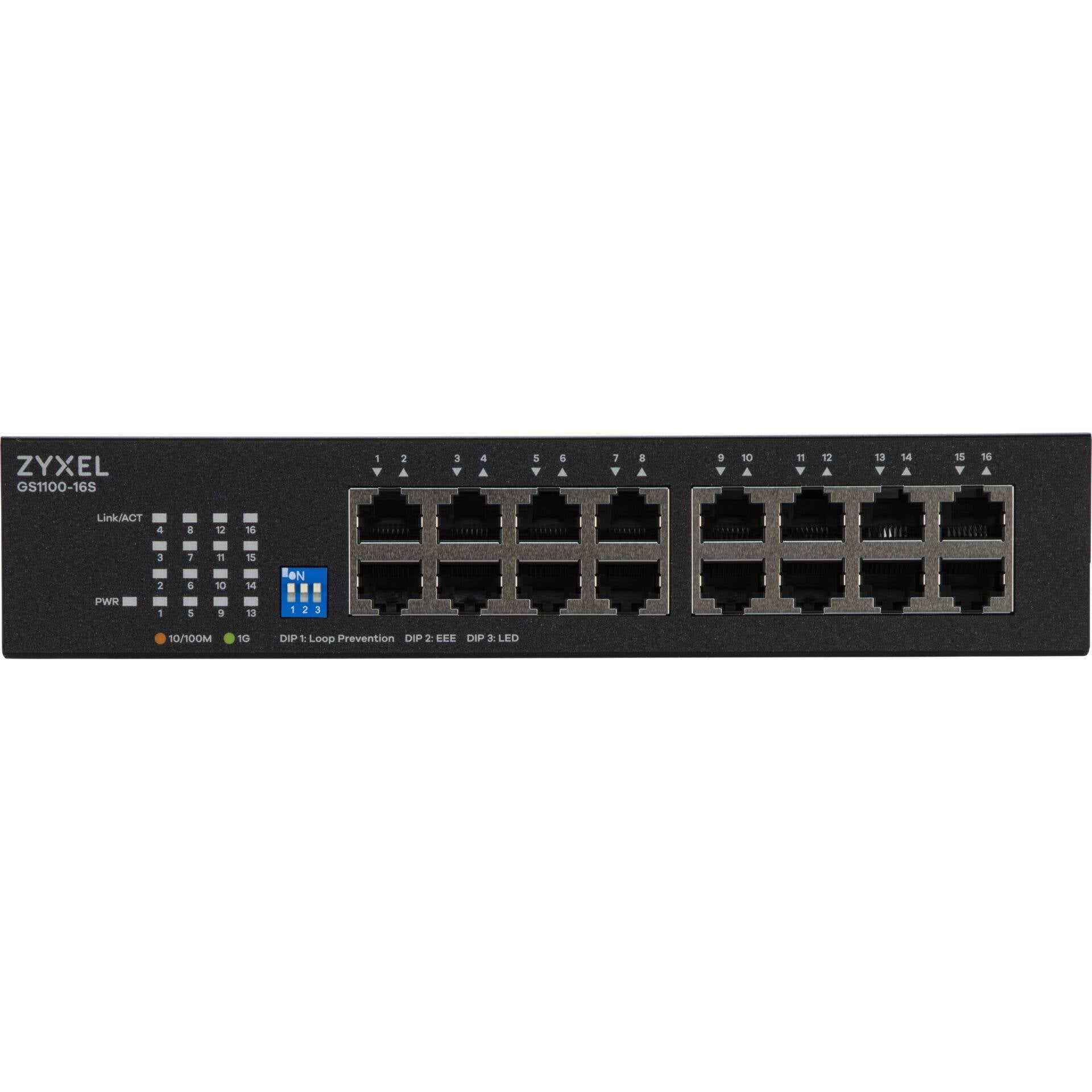 ZyXEL GS1100-16S Unman. Switch m. DIP Selektor 1 Gbps 16-Port Unmanaged-2