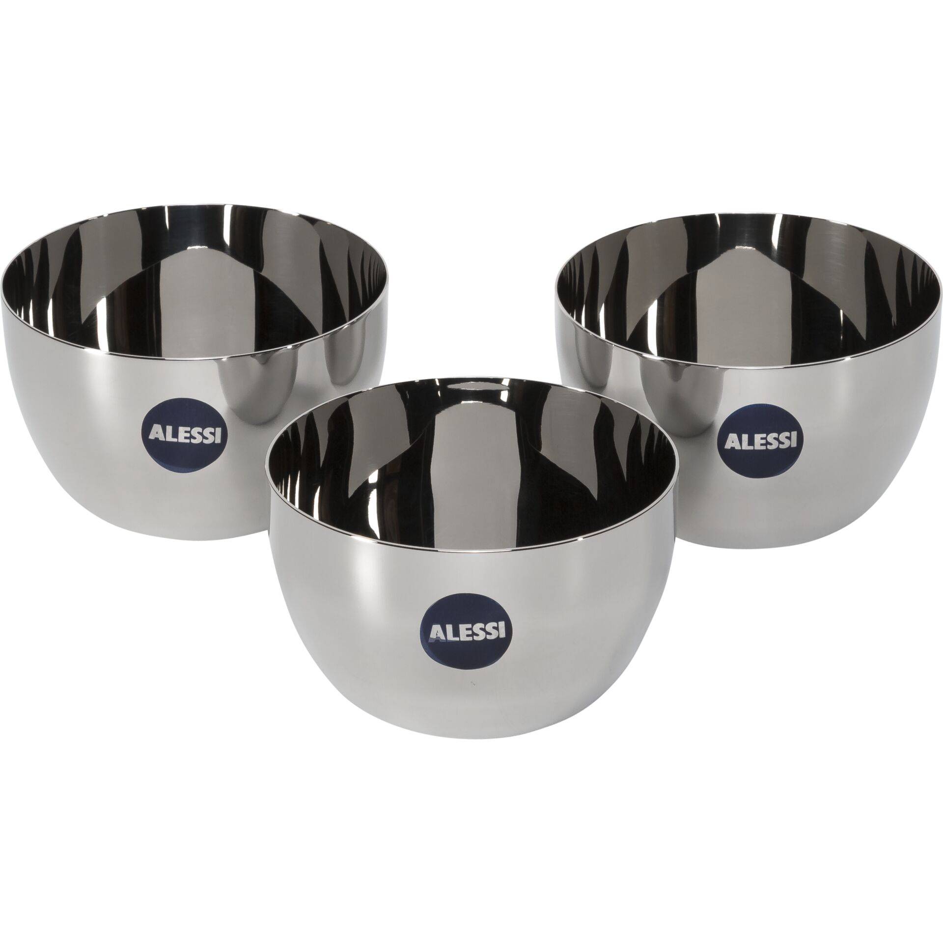 Alessi Mami 3-teiliges Schalenset chrom-0