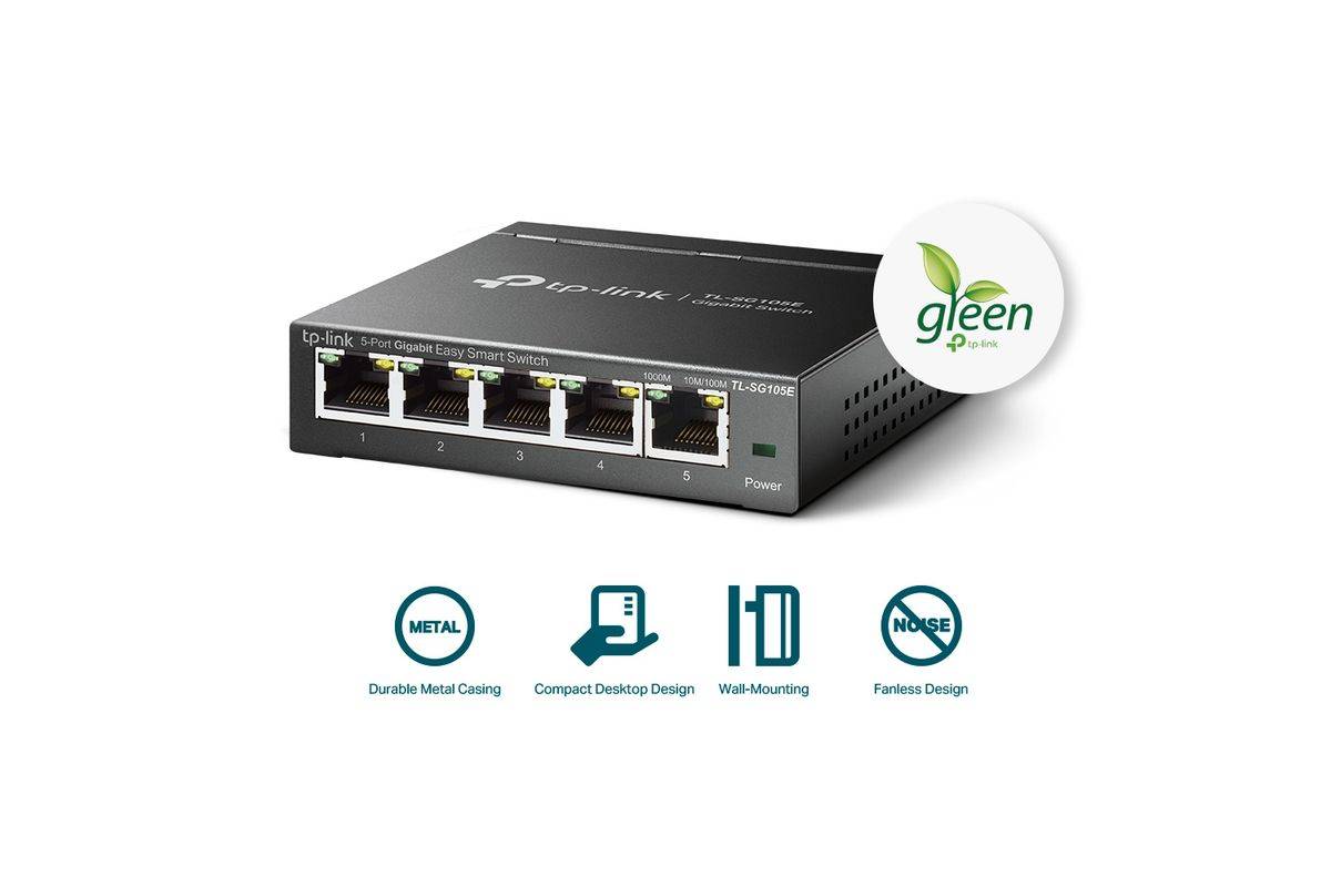 TP-LINK TL-SG105E Smart Switch - Switch - 1 Gbps-1