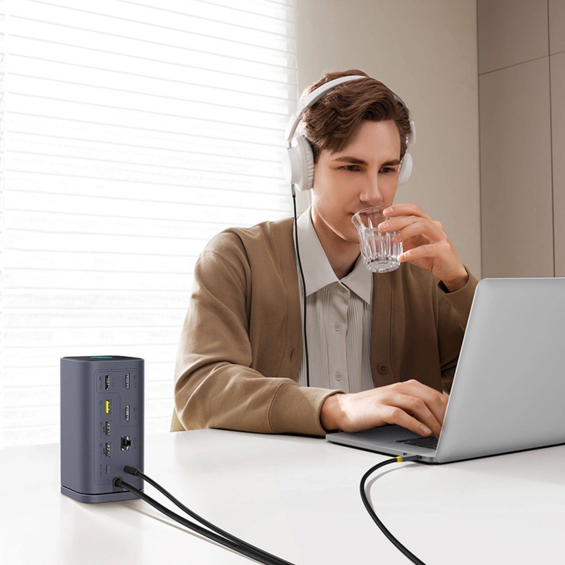 Baseus Spacemate Series 11-in-1 MAC Docking Station Grau-4