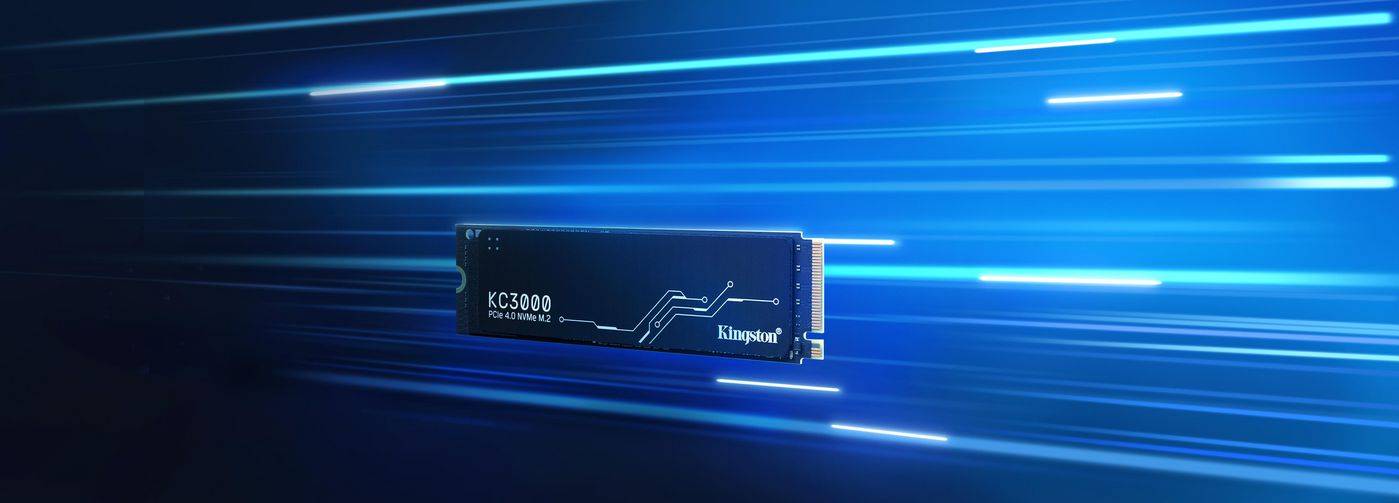 Kingston KC3000 - SSD - 2048 GB - intern - M.2 2280 - PCIe 4.0 (NVMe)-3