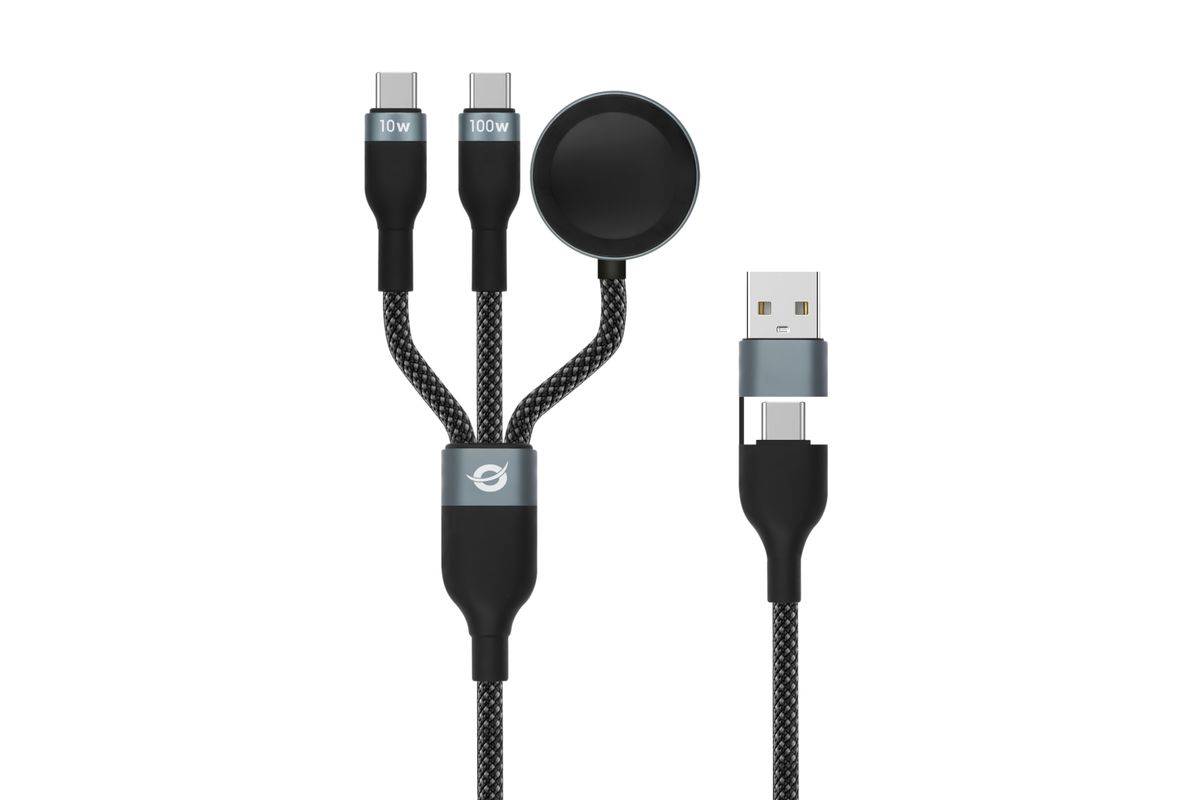 Conceptronic Kabel Usb-C/-A2.0->Usb-C/AWC/PD 480Mbs sw - Kabel - Digital/Daten-0