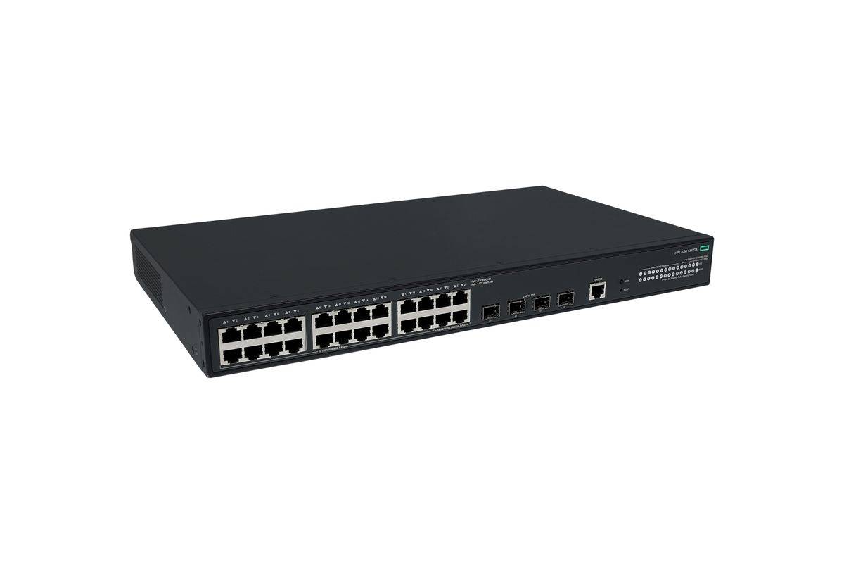 HPE Networking Comware 5050EI 20p 10/100/1000BT PoE+ 4p SmtRt 1/2.5GbE PoE++ 4p SFP 1G/2.5G - Switch - managed - 20 x 10-2