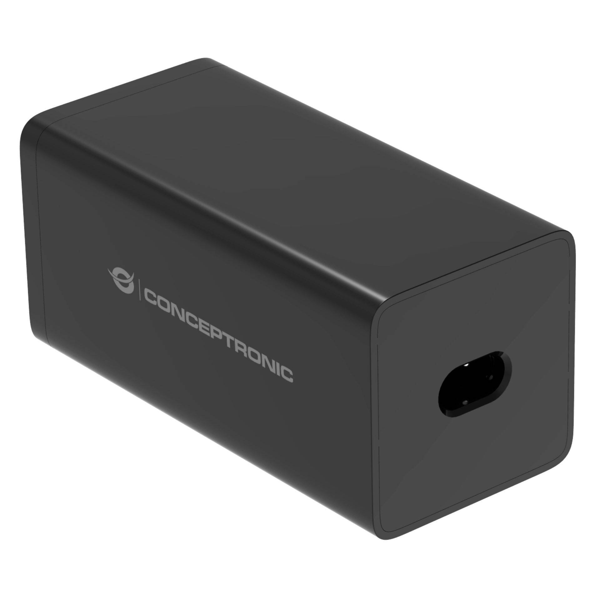 Conceptronic Netzteil - 200 Watt - Power Delivery 3.1, QC 3.0, PD 3.0 - 6 Ausgabeanschlussstellen (4 x USB-C, 2 x 9-poli-1
