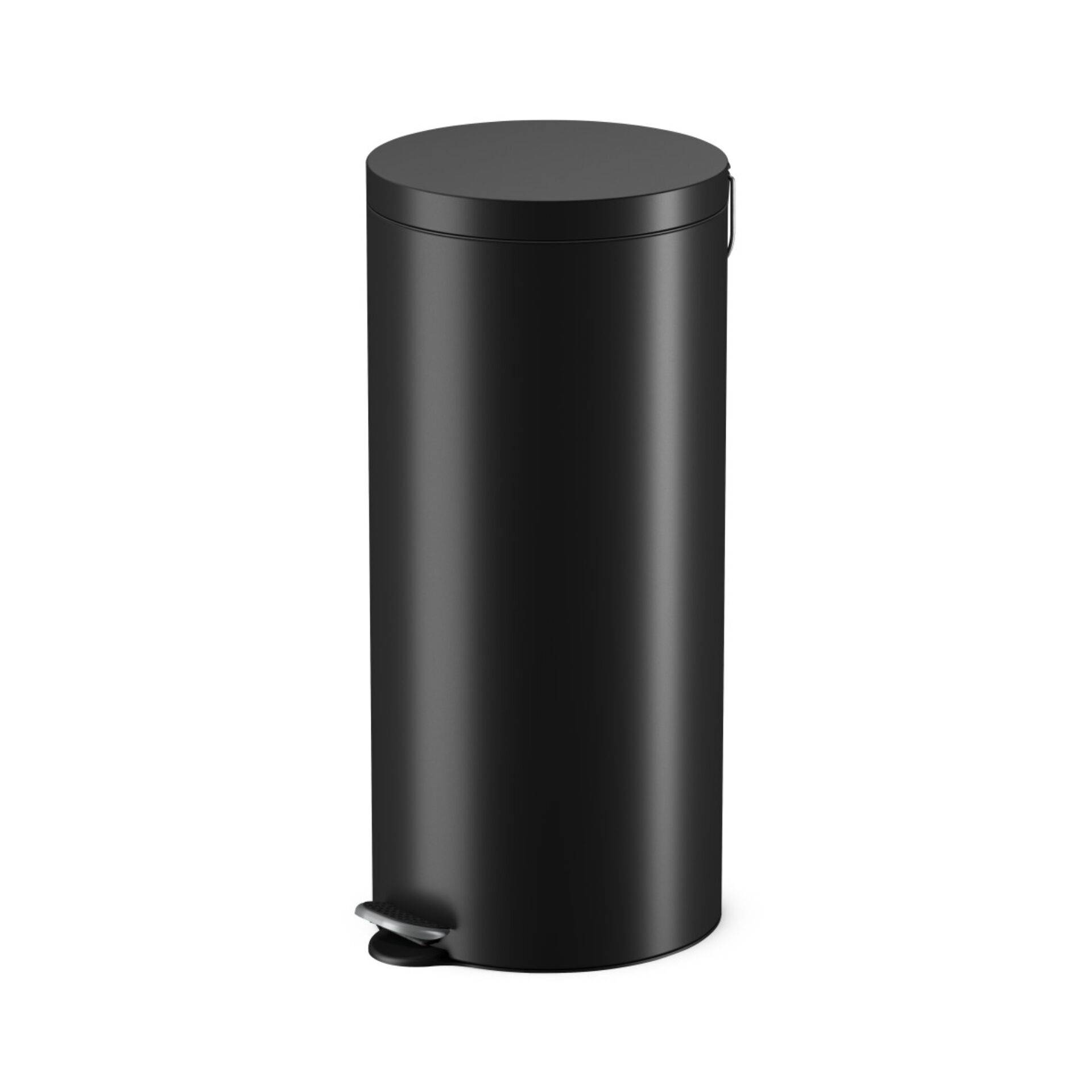 Tretabfallsammler Selekta 30l D290xH640mm Stahlbl.schwarz HAILO-0