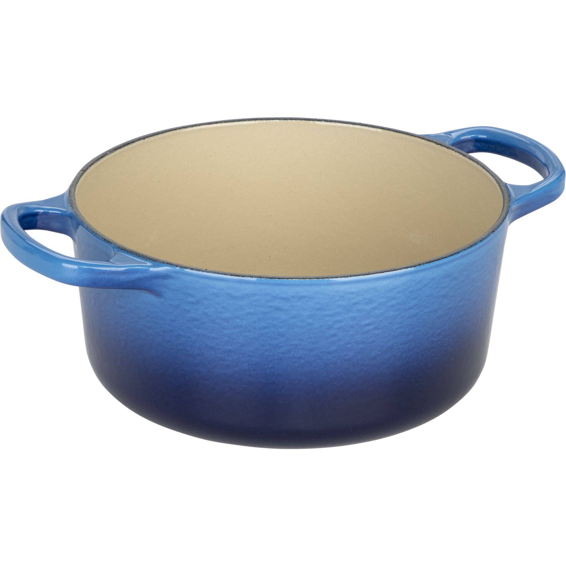 Le Creuset 21177182202430 Signature Gusseisen-Braeter mit Deckel 18 cm Azure-1