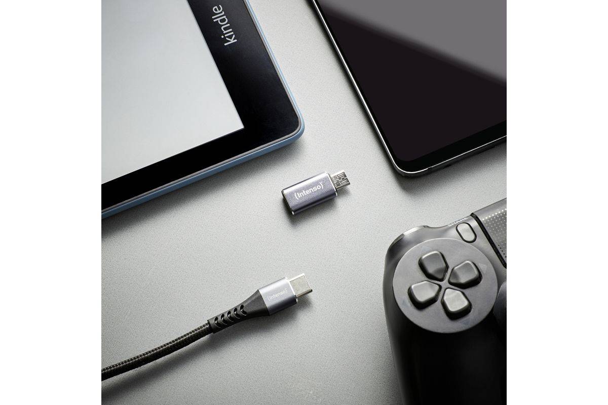 Intenso 3-pack Usb Adapter Usb-C -> Usb-Micro C480M Aluminiu - Adapter - Digital/Daten-3