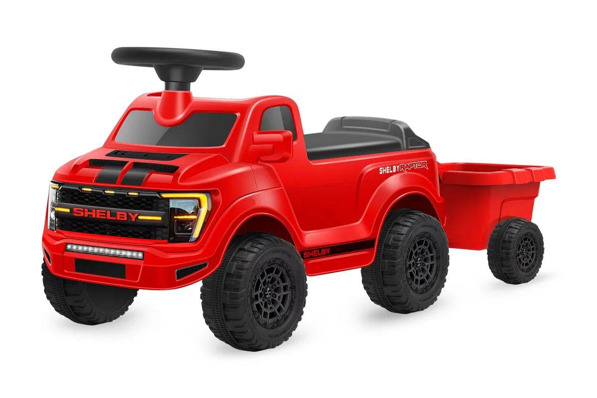 Jamara Rutscher Shelby Ford F-150 Raptor mit Anhänger rot Multimedia-Technik-0