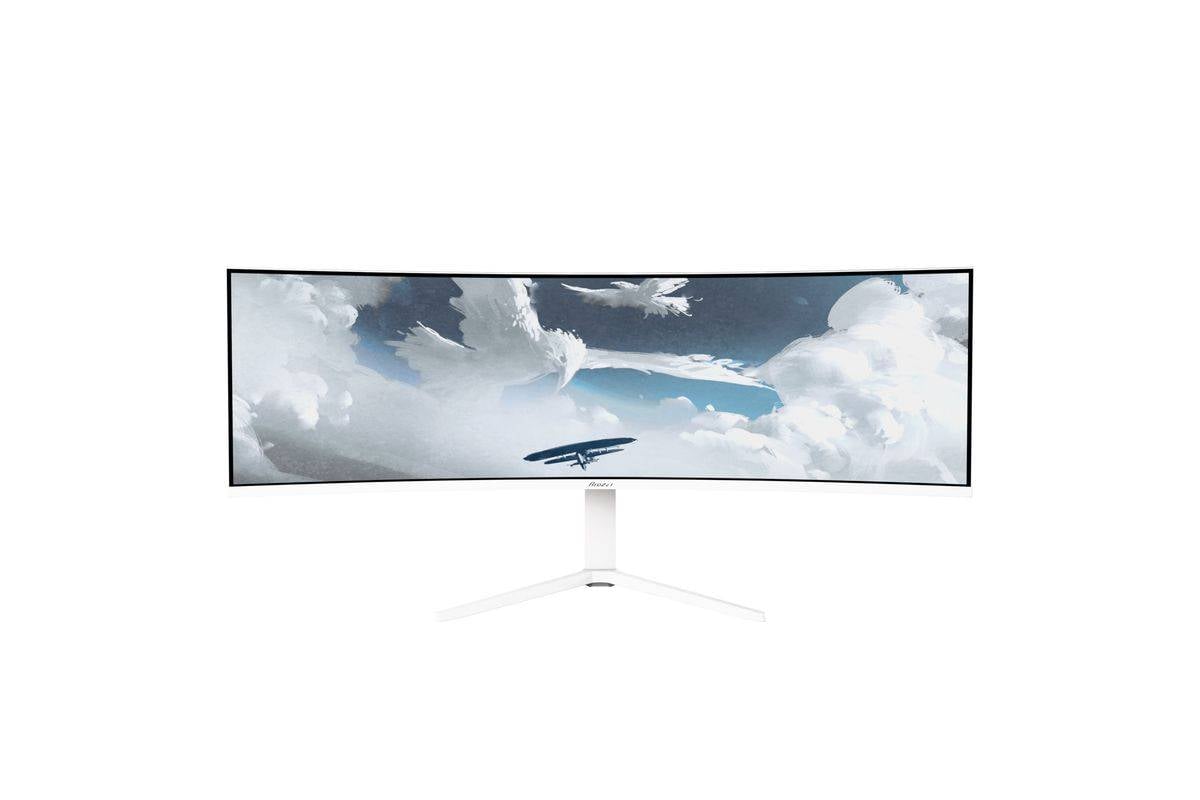 Arozzi Nova 49” Curved, 124,5 cm (49"), 5120 x 1440 Pixel, Dual QHD, LED, 4 ms, Weiß-0