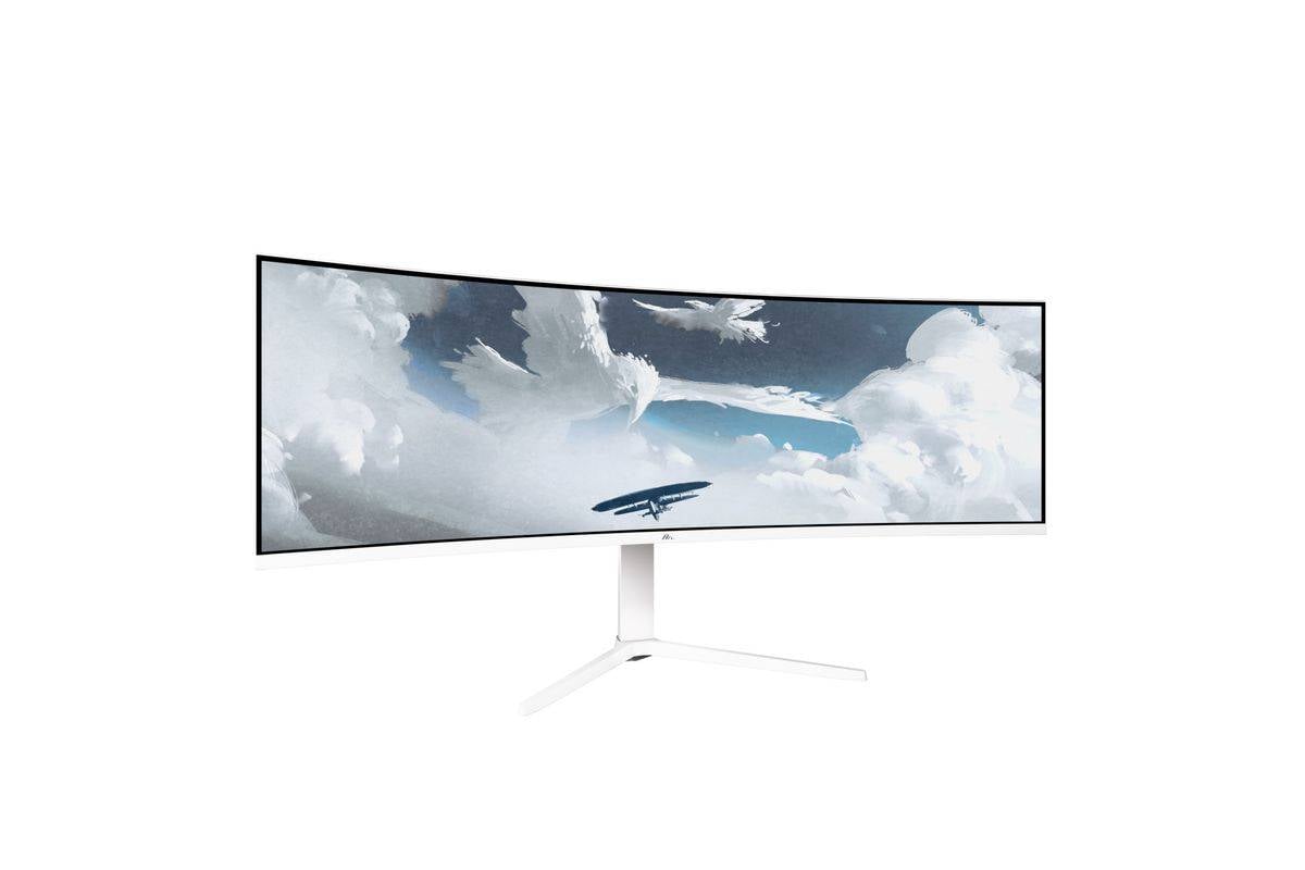Arozzi Nova 49” Curved, 124,5 cm (49"), 5120 x 1440 Pixel, Dual QHD, LED, 4 ms, Weiß-1