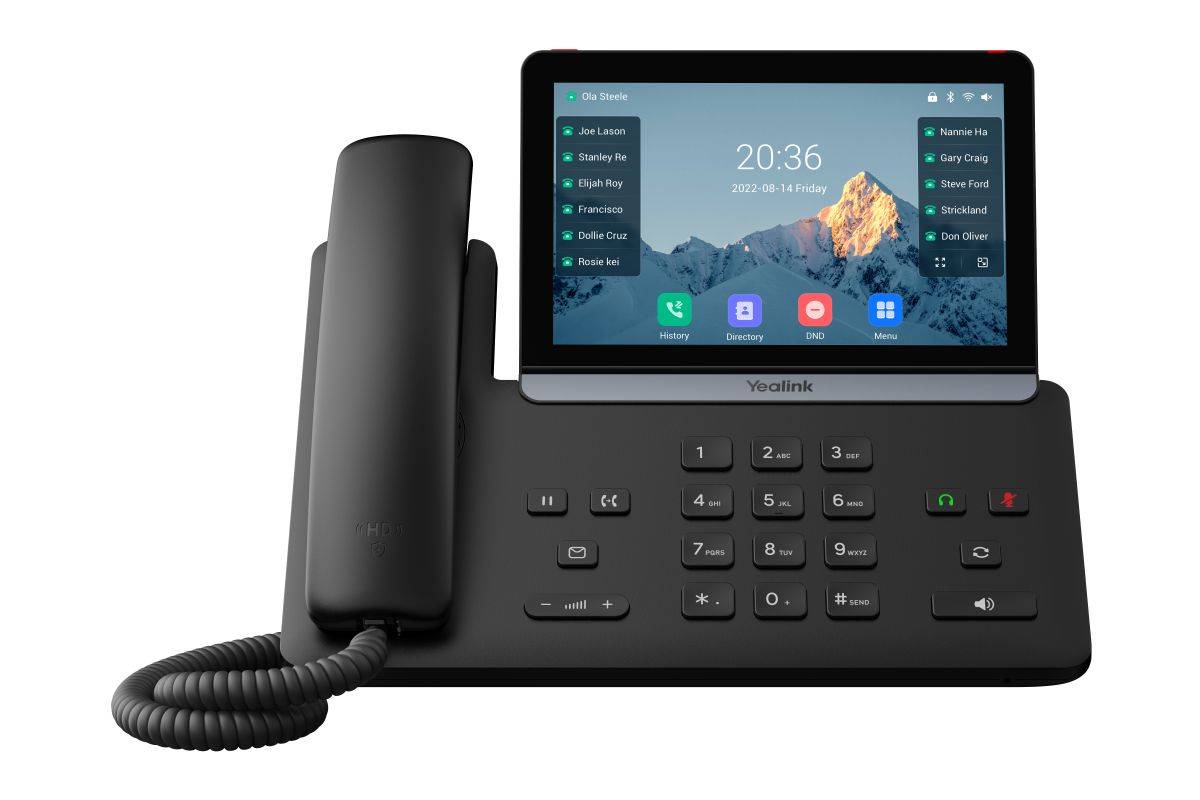 Yealink SIP-T87W - VoIP-Telefon mit Rufnummernanzeige/Anklopffunktion - IEEE 802.11a/b/g/n/ac/ax (Wi-Fi)-0