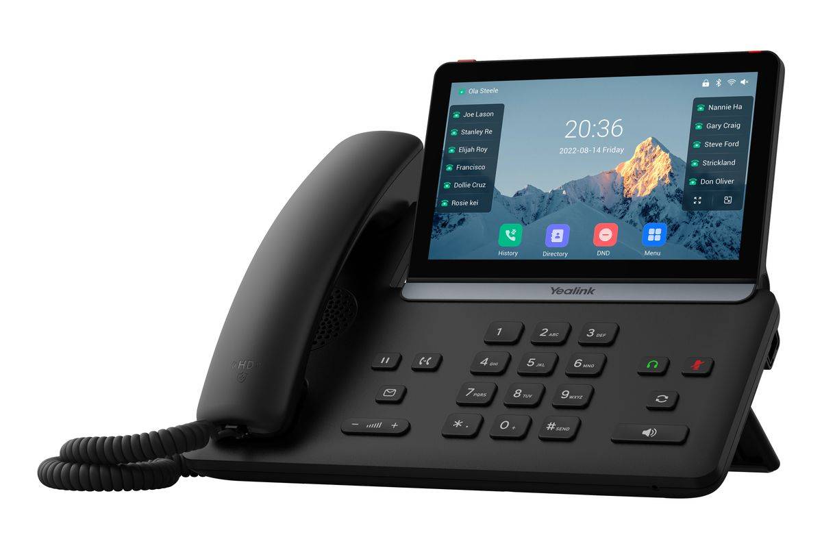 Yealink SIP-T87W - VoIP-Telefon mit Rufnummernanzeige/Anklopffunktion - IEEE 802.11a/b/g/n/ac/ax (Wi-Fi)-2