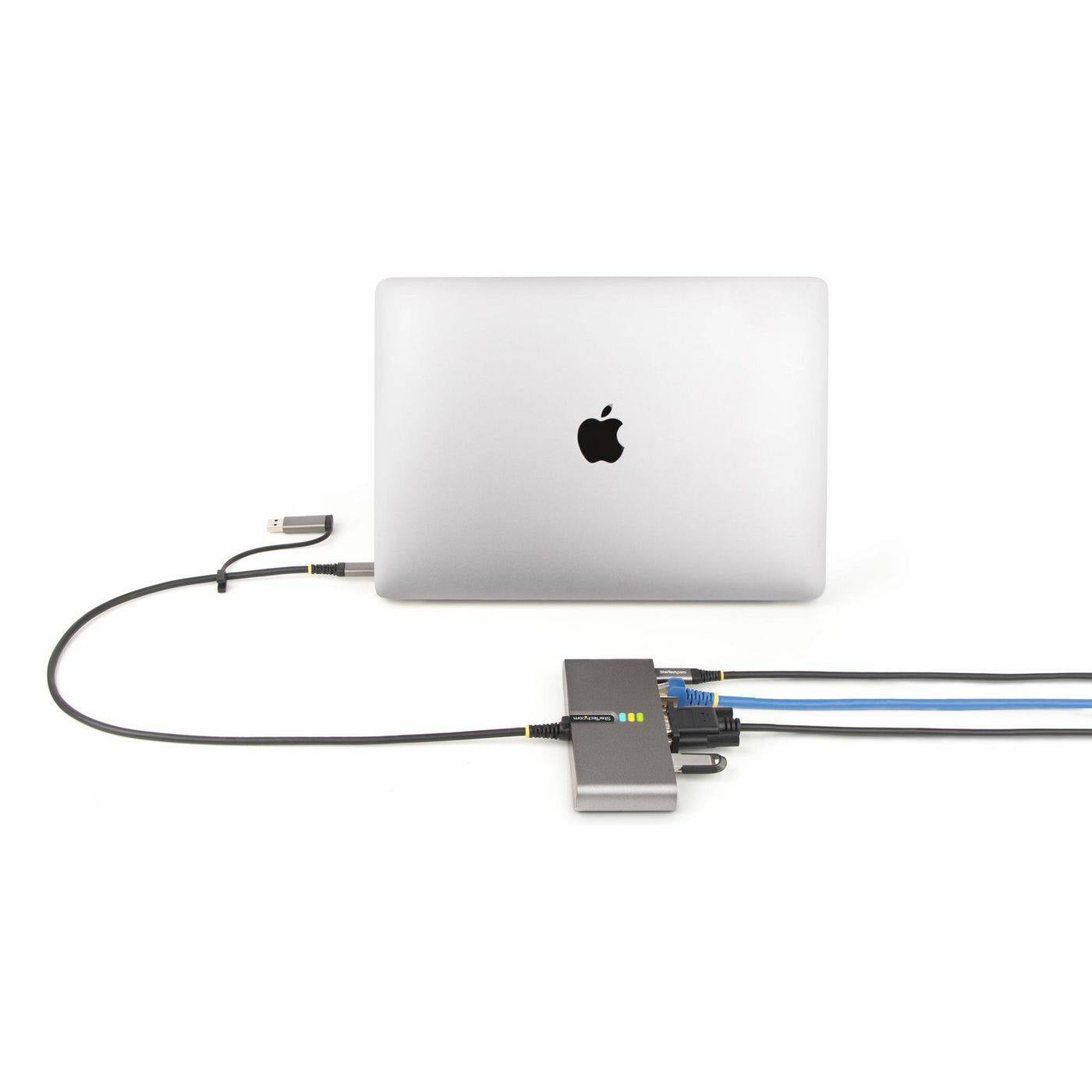 StarTech.com 2-Port USB-C/USB-A Hub with GbE and RS232 Serial, 2x USB-A-6