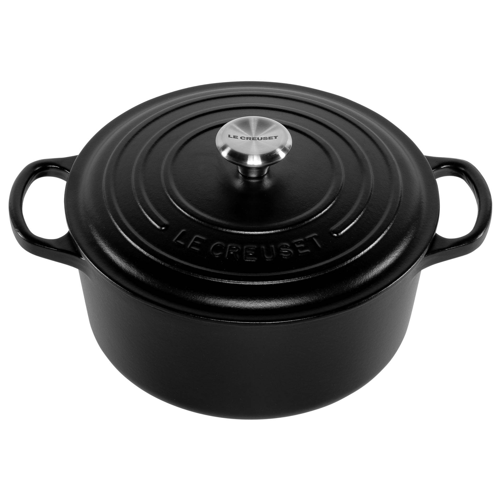 Le Creuset Bräter 22cm, mattschwarz 21177220000430-0