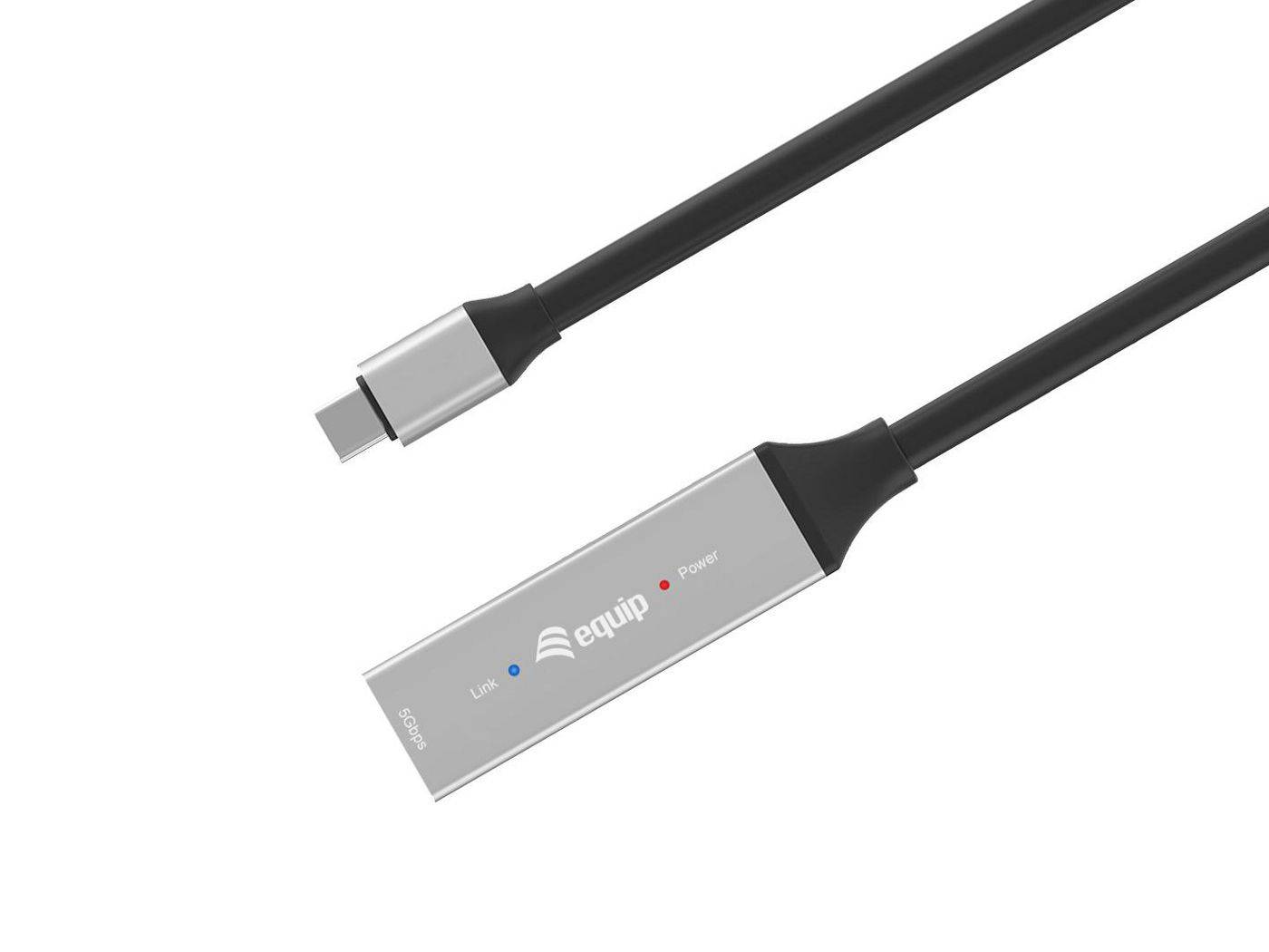 Equip Kabel Usb-C3.2->C Gen1 Akt.Erweit.St/Bu schwarz - Kabel - Digital/Daten-1
