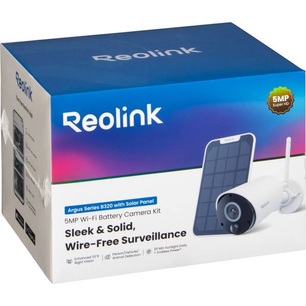 Reolink Argus B320 WiFi Kamera+ Solar - Netzwerkkamera