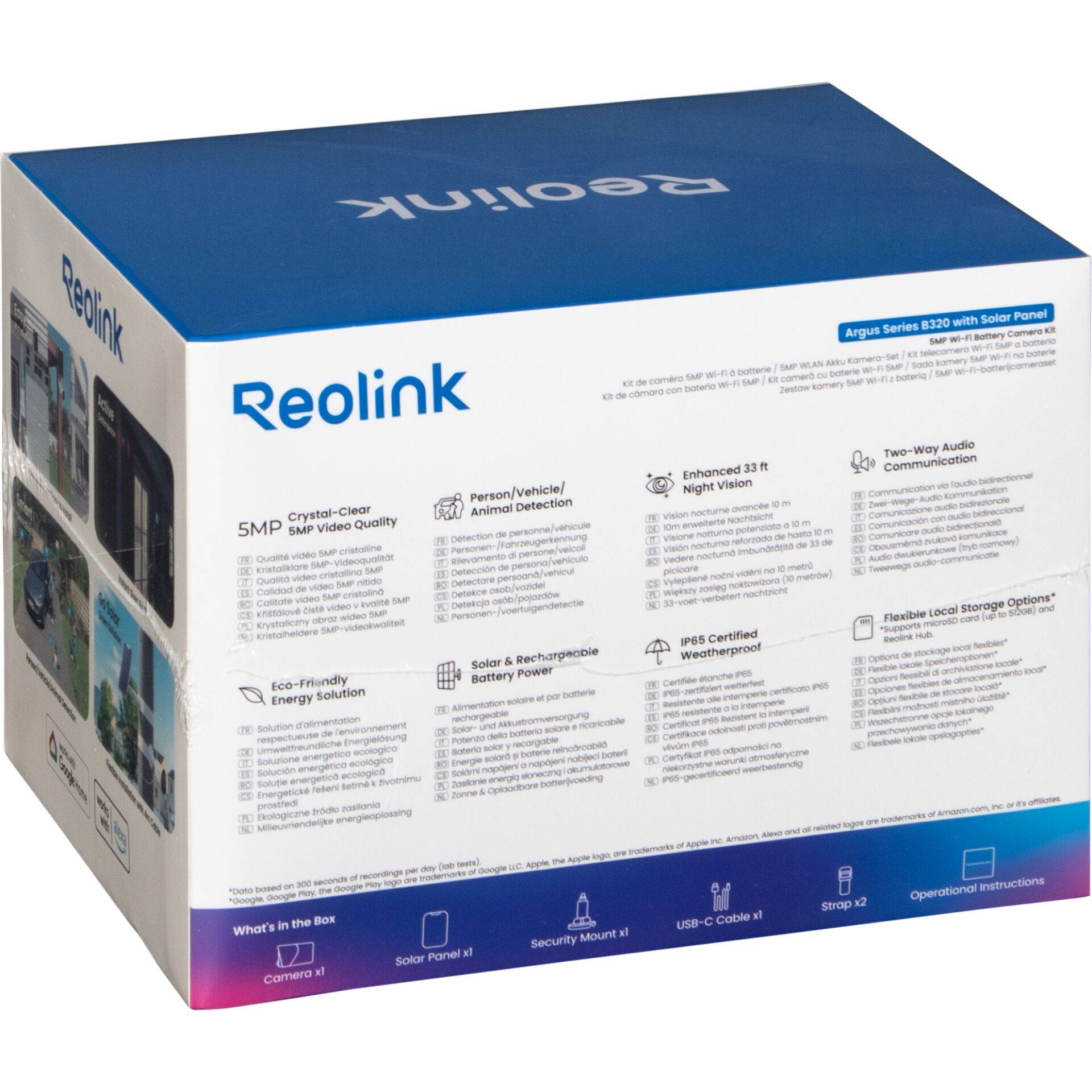 Reolink Argus B320 WiFi Kamera+ Solar - Netzwerkkamera-1
