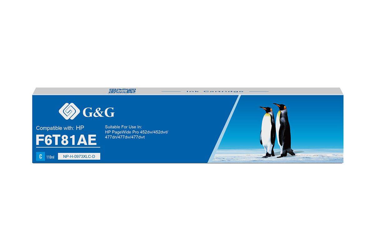G&G | Ninestar Tintenpatrone kompatibel HP 973X/F6T81AE XL-Cyan - Kompatibel - Tintenpatrone-1