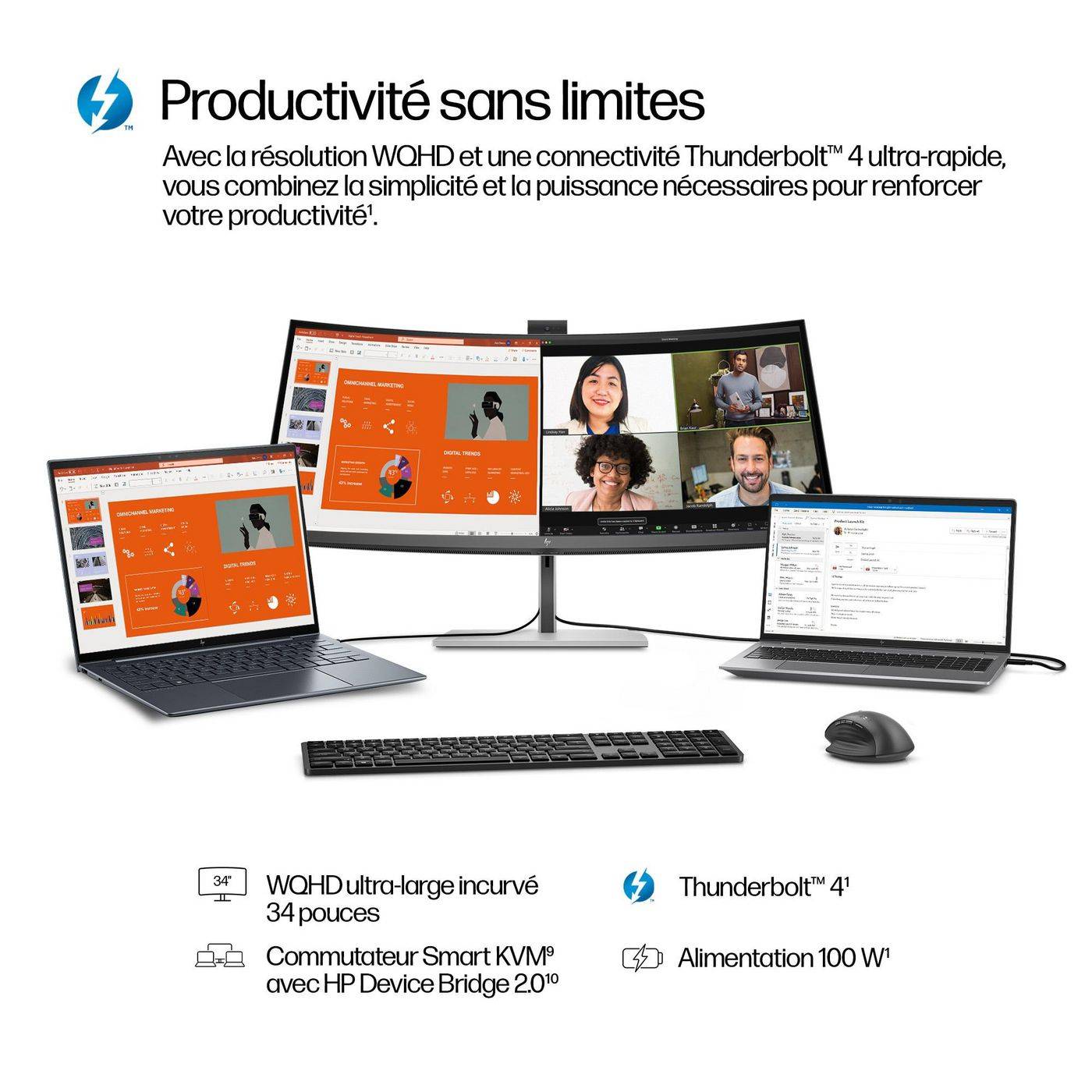 HP 734pm - Series 7 Pro - LED-Monitor - gebogen - 86.4 cm (34")-3