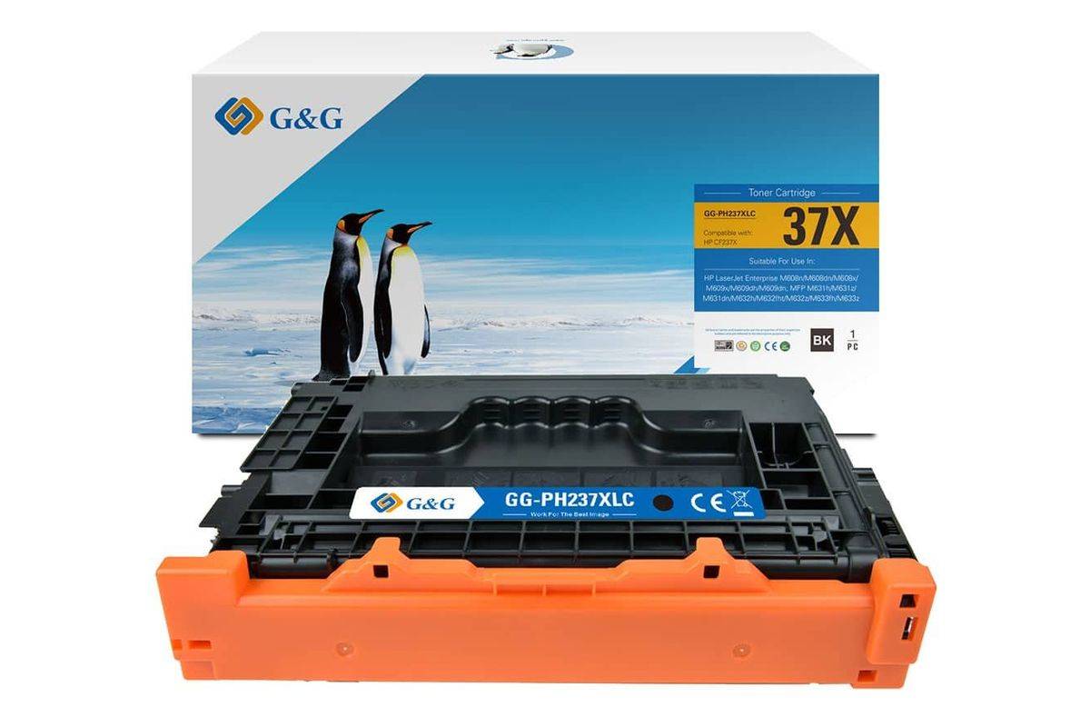 G&G | Ninestar XL-Toner kompatibel mit HP 37X/CF237X - Kompatibel - Tonereinheit-0