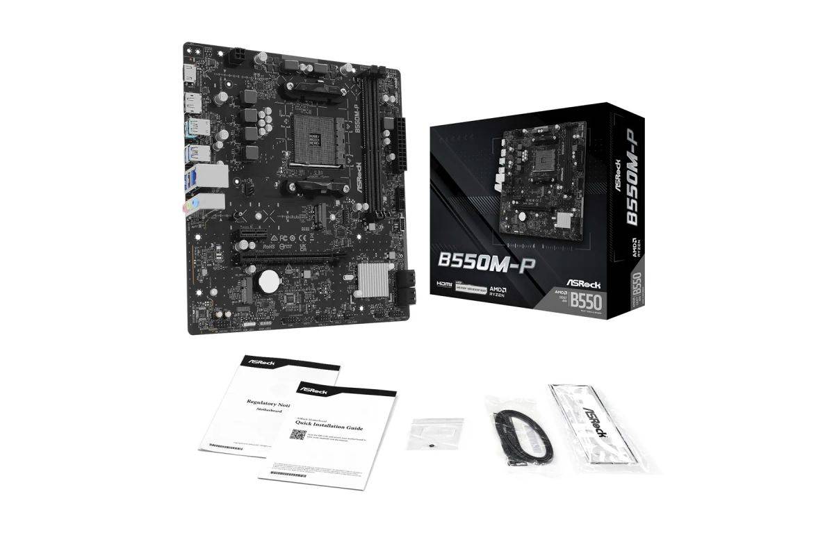 ASRock B550M P AM4 D AMD Sockel Ryzen-2