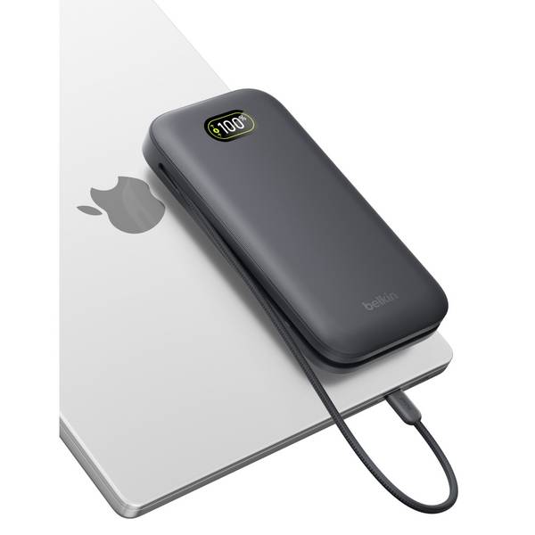 Belkin UltraCharge Pro - Powerbank - 27000 mAh - 140 Watt - Fast Charge, QC - 2 Ausgabeanschlussstellen (USB, USB-C)