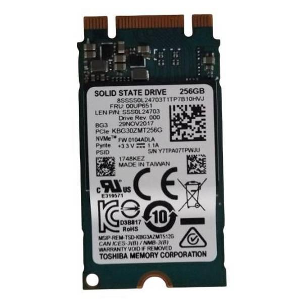 LENOVO - Toshiba - SSD - 256 GB - intern - M.2 2242 - PCIe 3.0 x2 (NVMe)
