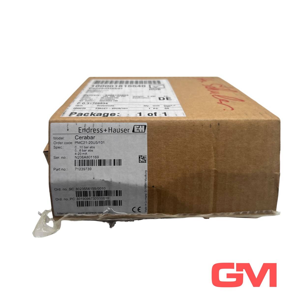 Endress+Hauser Drucktransducer PMC21-BC1M1QCWBJA-0