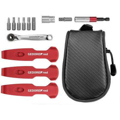Werkzeugsatz Bike-Set Unterwegs 13-tlg.allgemeines Handwerk Tasche GEDORE RED-0