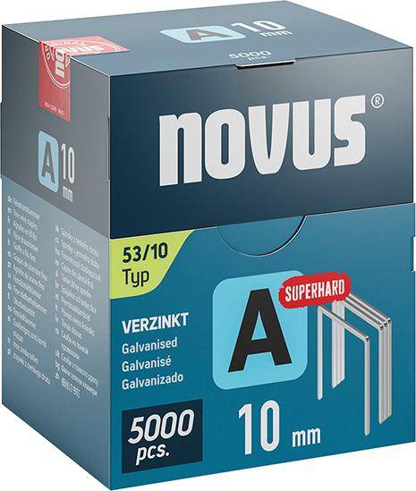Feindrahtklammer A Typ 53/10 mm ST Novus VE à 5000 Stück-0