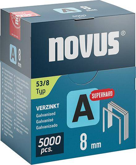 Feindrahtklammer A Typ 53/8 mm ST Novus VE à 5000 Stück-0