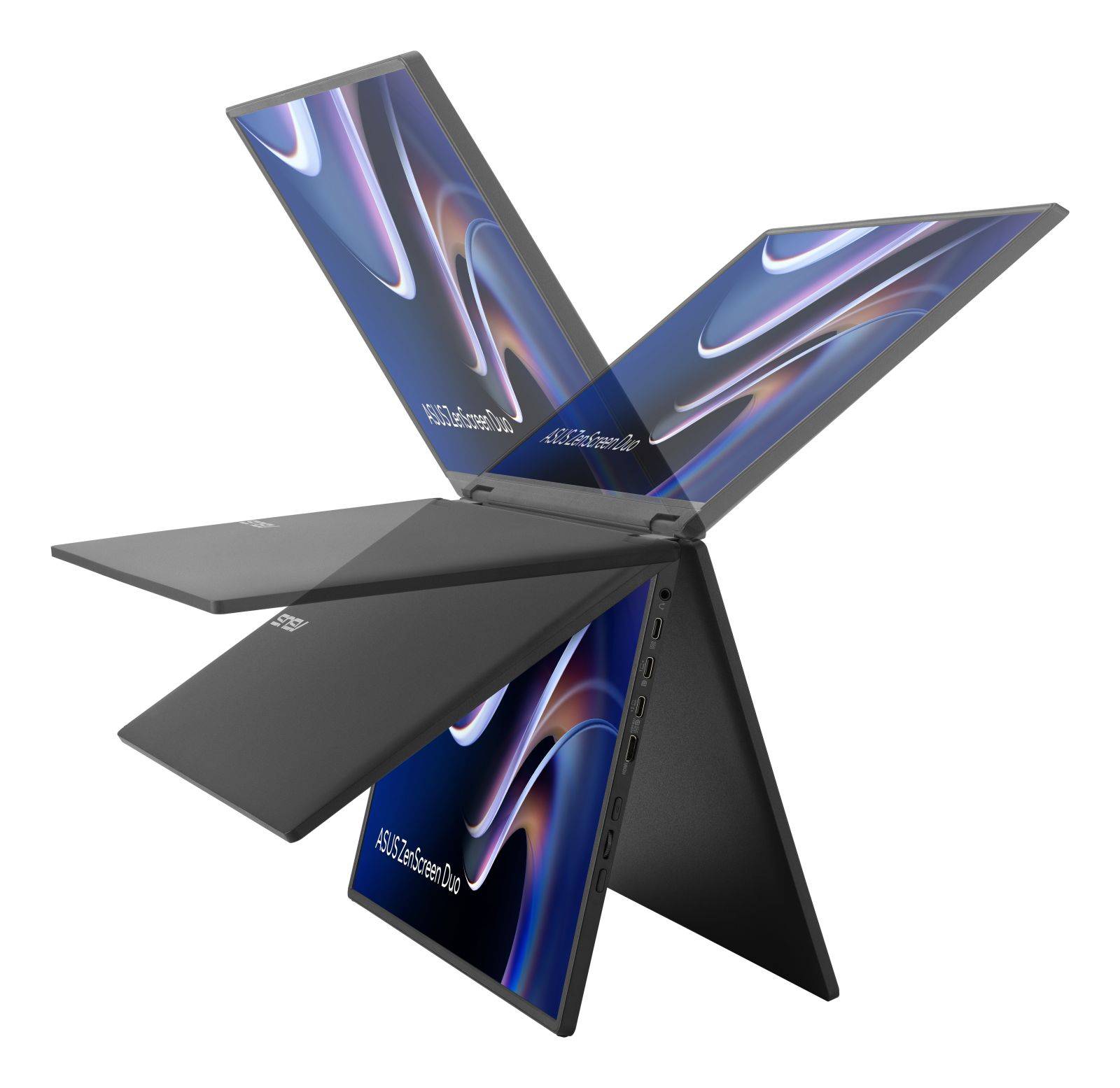 ASUS ZenScreen Duo MB14FCD 360 Foldable Portable Monitors Dual 14inch 16 10 1920x1200 FHD-3