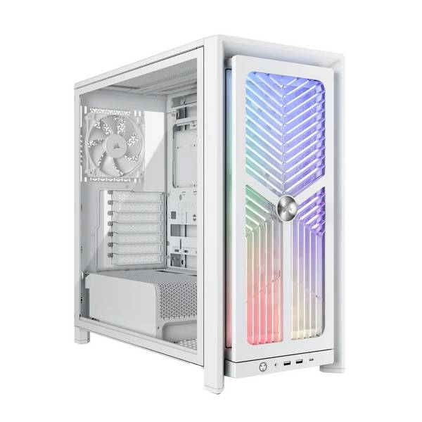 CORSAIR Geh Midi FRAME 4000X RS Mid-Tower, White Multimedia-Technik Gehäuse