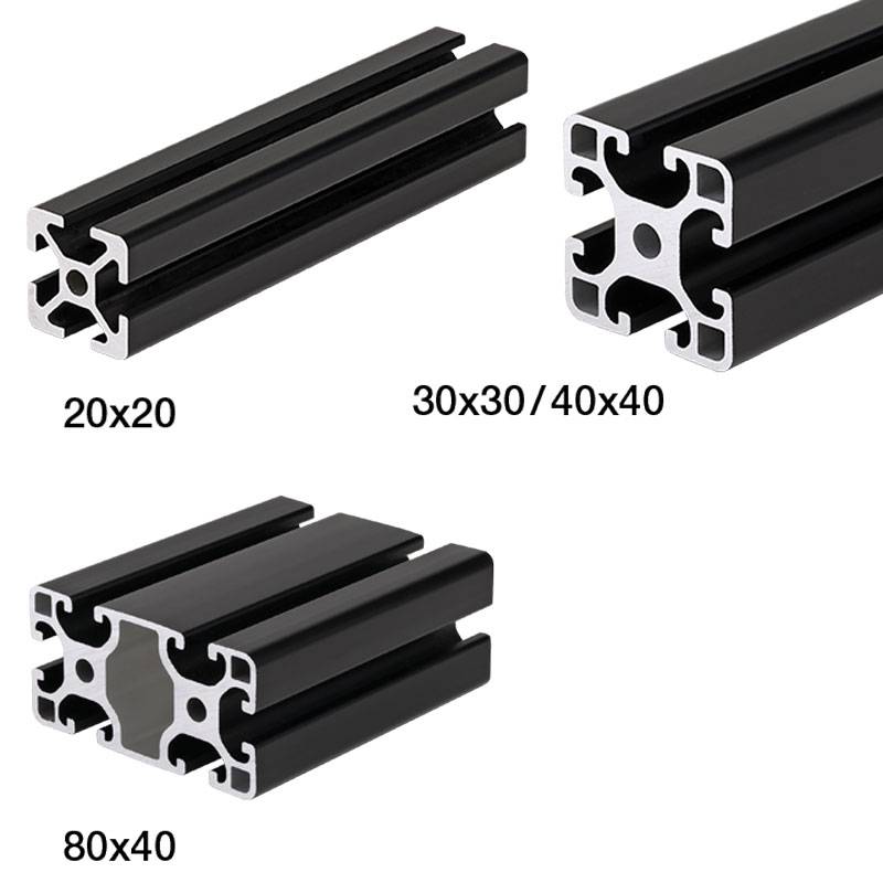 657.2-2020-1 K-Profil 20x20mm 1m Leicht Schwarz-0