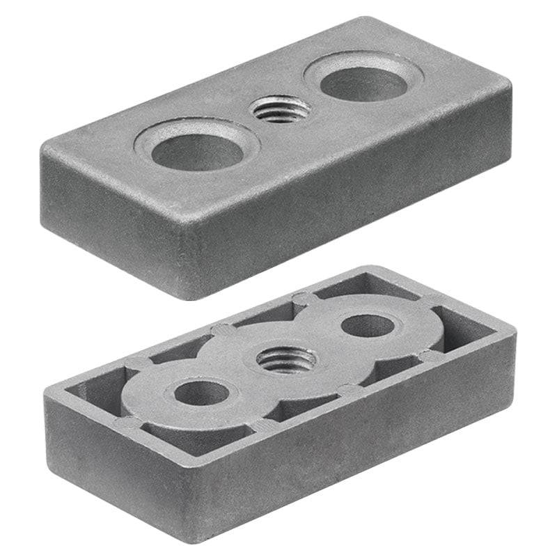 657.12-8080-M12 Fußplatte blank 80x80 mm M12-0