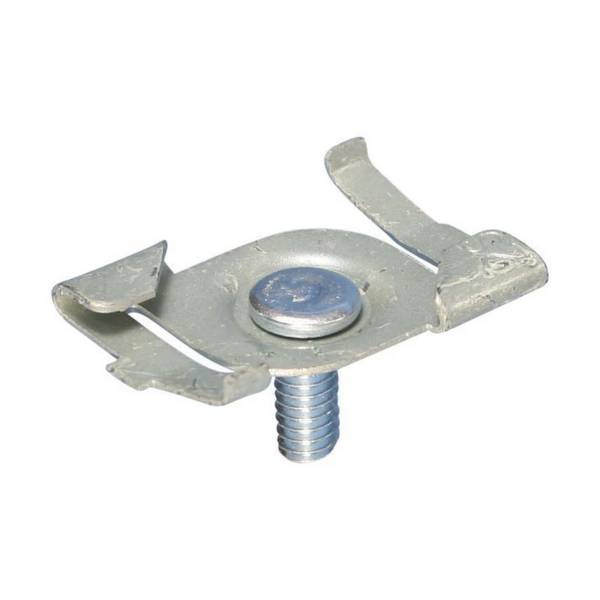 ERICO Germany 4G16 Twist Clip with Stud, CADDY ARMOUR, Gray, 24 mm T-Grid, M6 Screw, 25 mm Screw