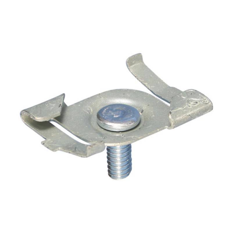 ERICO Germany 4G16 Twist Clip with Stud, CADDY ARMOUR, Gray, 24 mm T-Grid, M6 Screw, 25 mm Screw-0