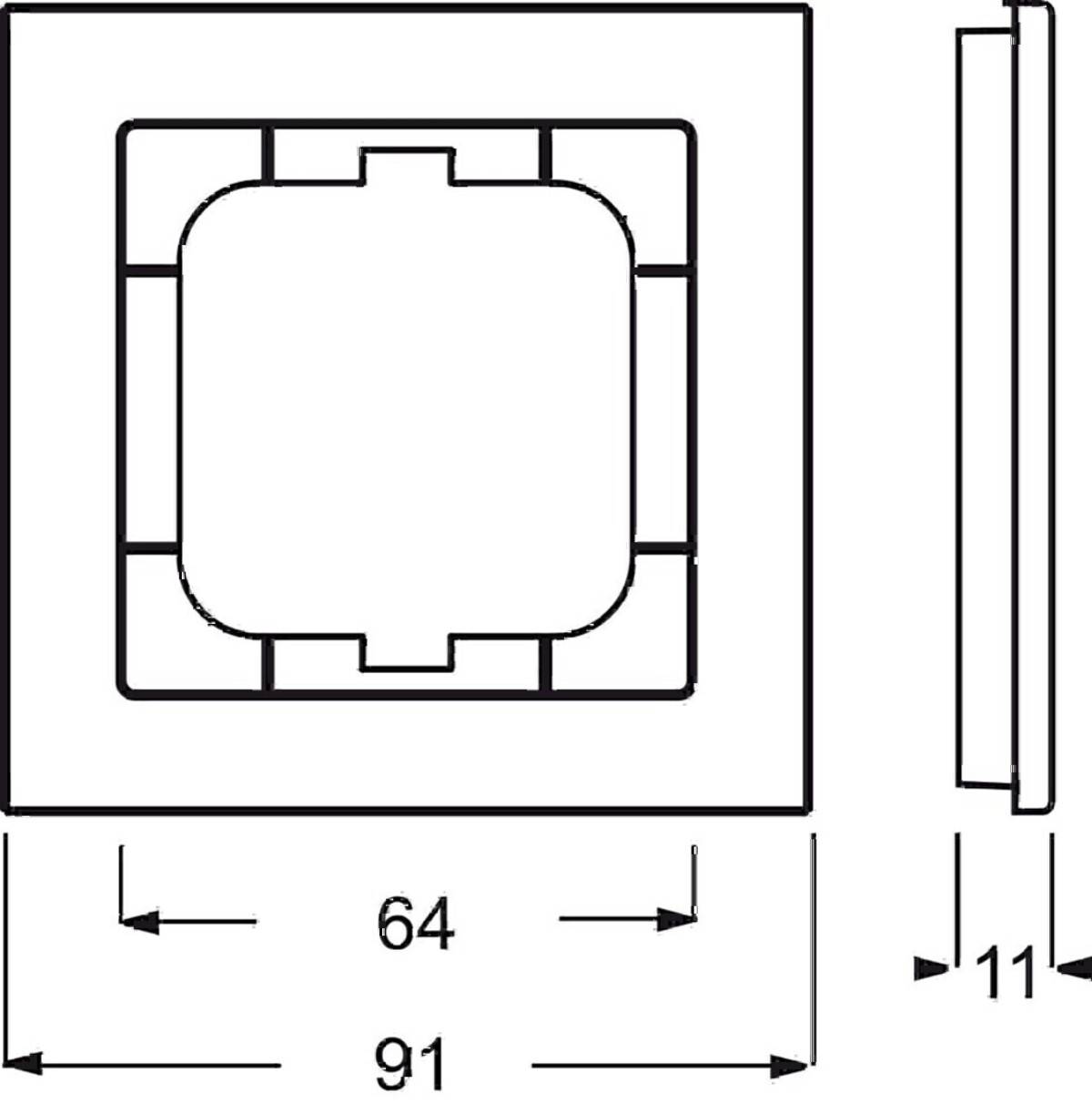 Busch-Jaeger 1fach Rahmen Axcent Rot 2CKA001754A4340 1 St.-1