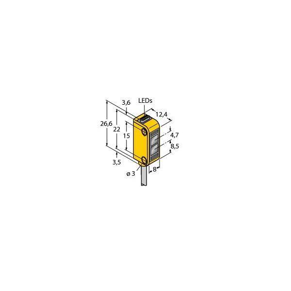 Turck Opto Sensor Q12RB6FF15-1