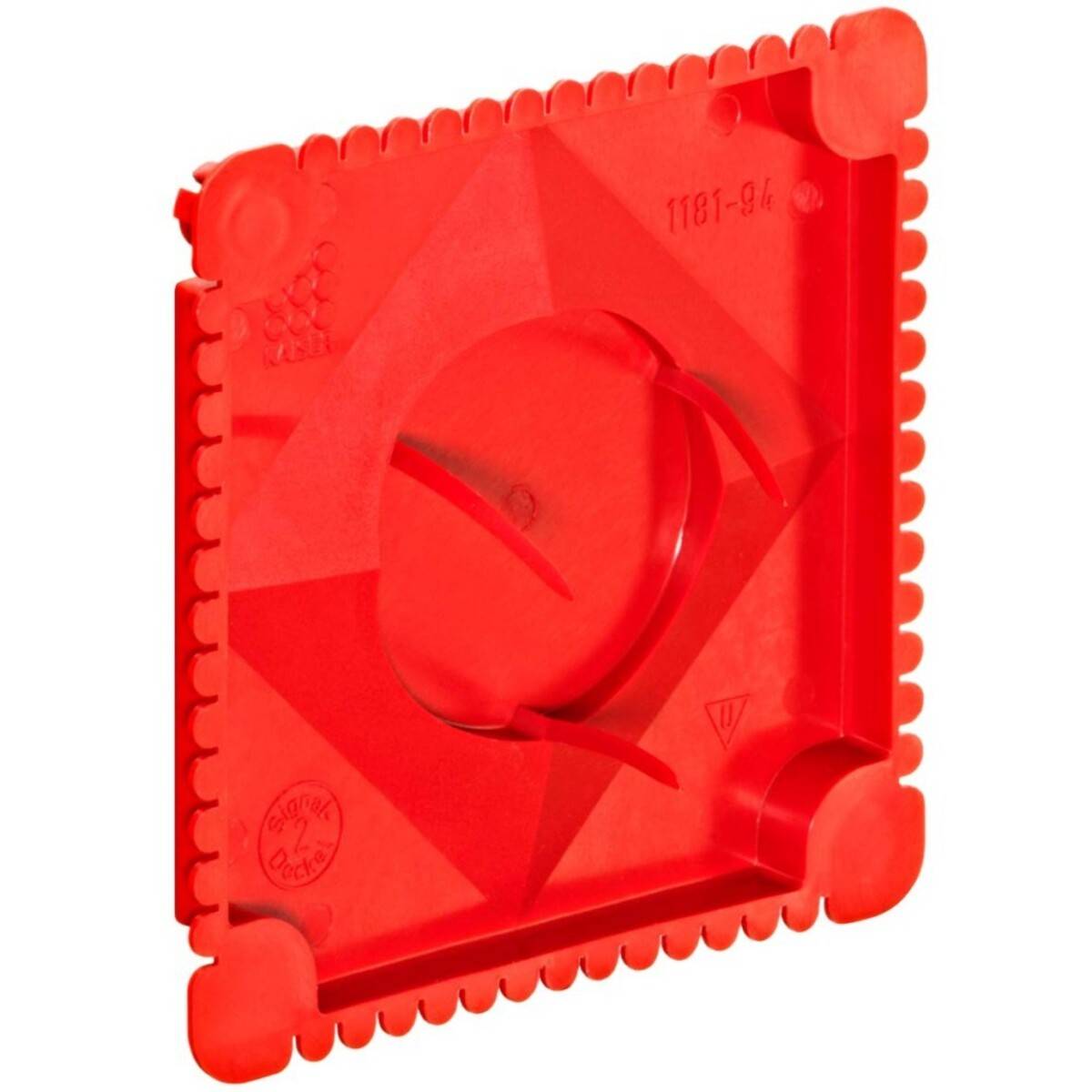 10St. Kaiser 1181-94 Unterputz Signaldeckel, 80 x 80 mm-0