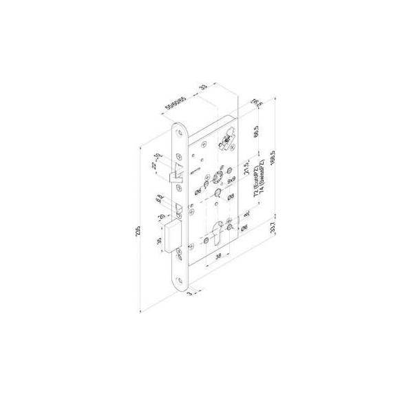 Assa Abloy effeff Sicherheitsschloss 709 709X701PZ---G44-1