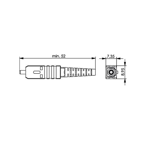 Telegärtner T-SC-Stecker-Keramik MM 100007194-3