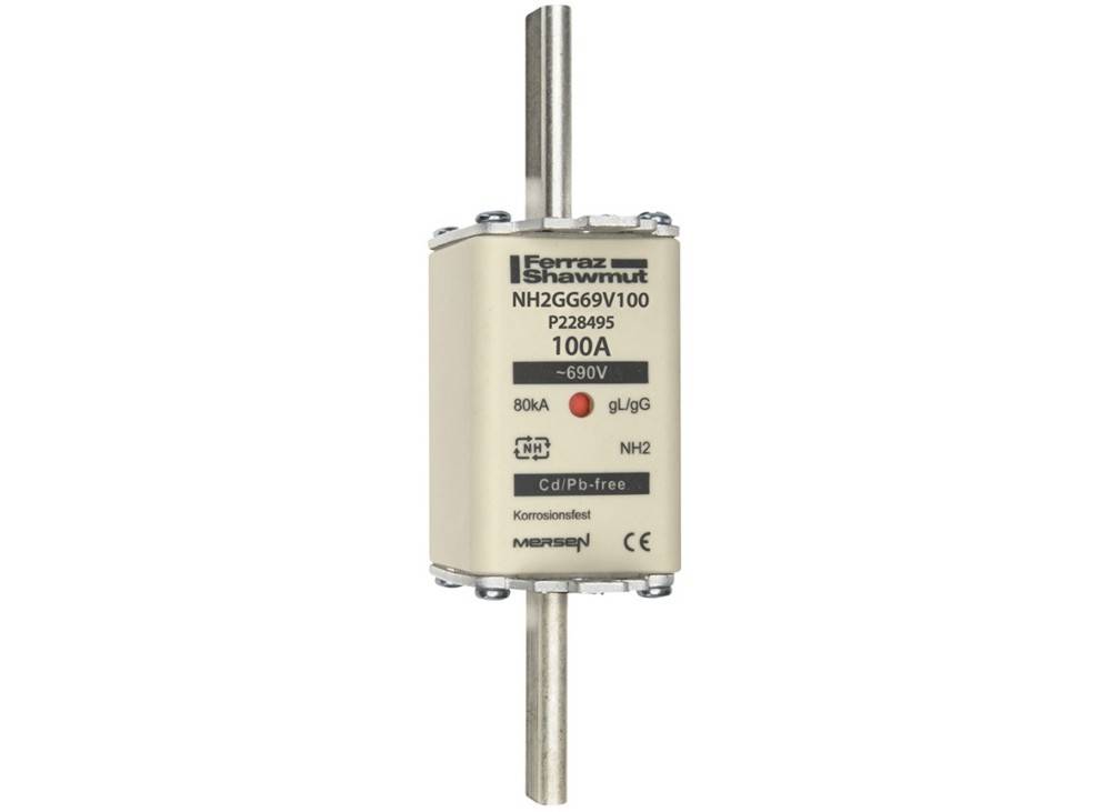 3 Stk. Mersen NH-Sicherungseinsatz SF NH2GG69V100