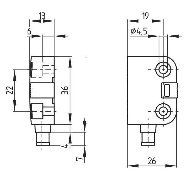 Schmersal Sicherheits-Sensor BNS 260-02/01Z-ST-L-1