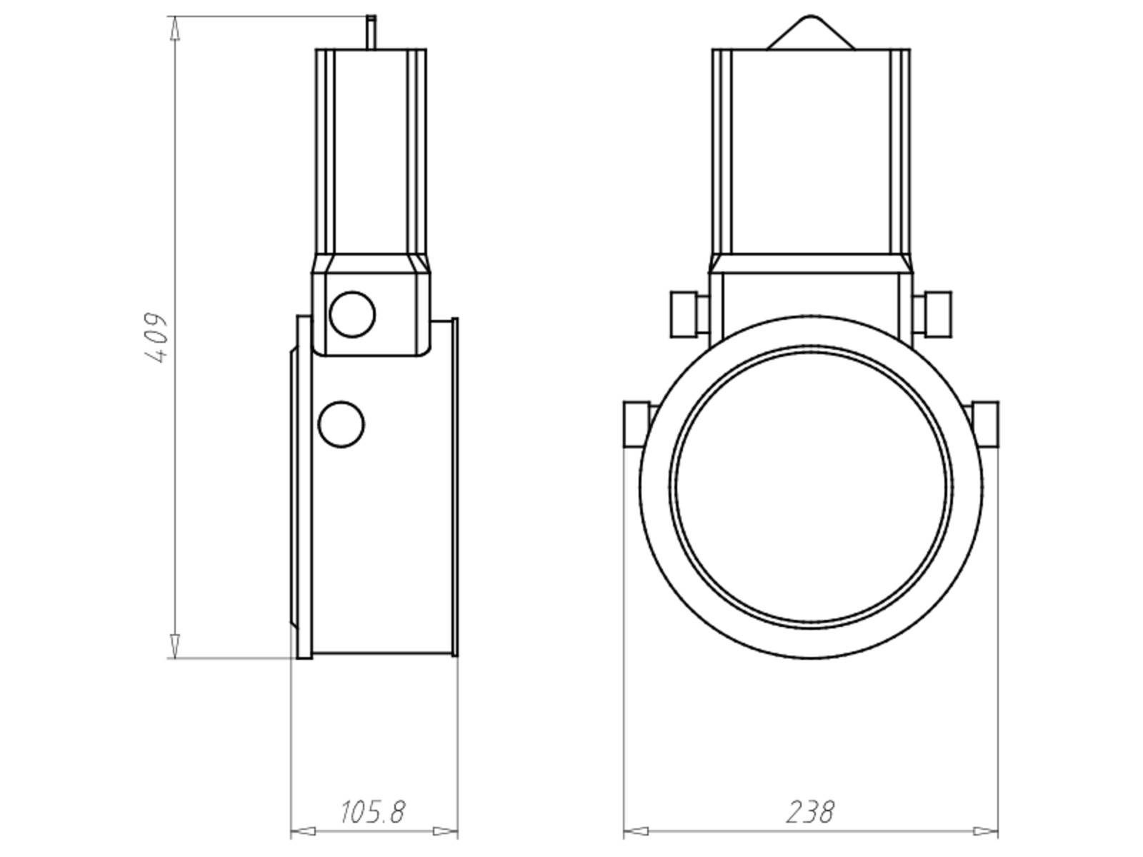 KAISER ELEKTRO - Einbaugehäuse HaloX 180 mit Tunnel 190-1