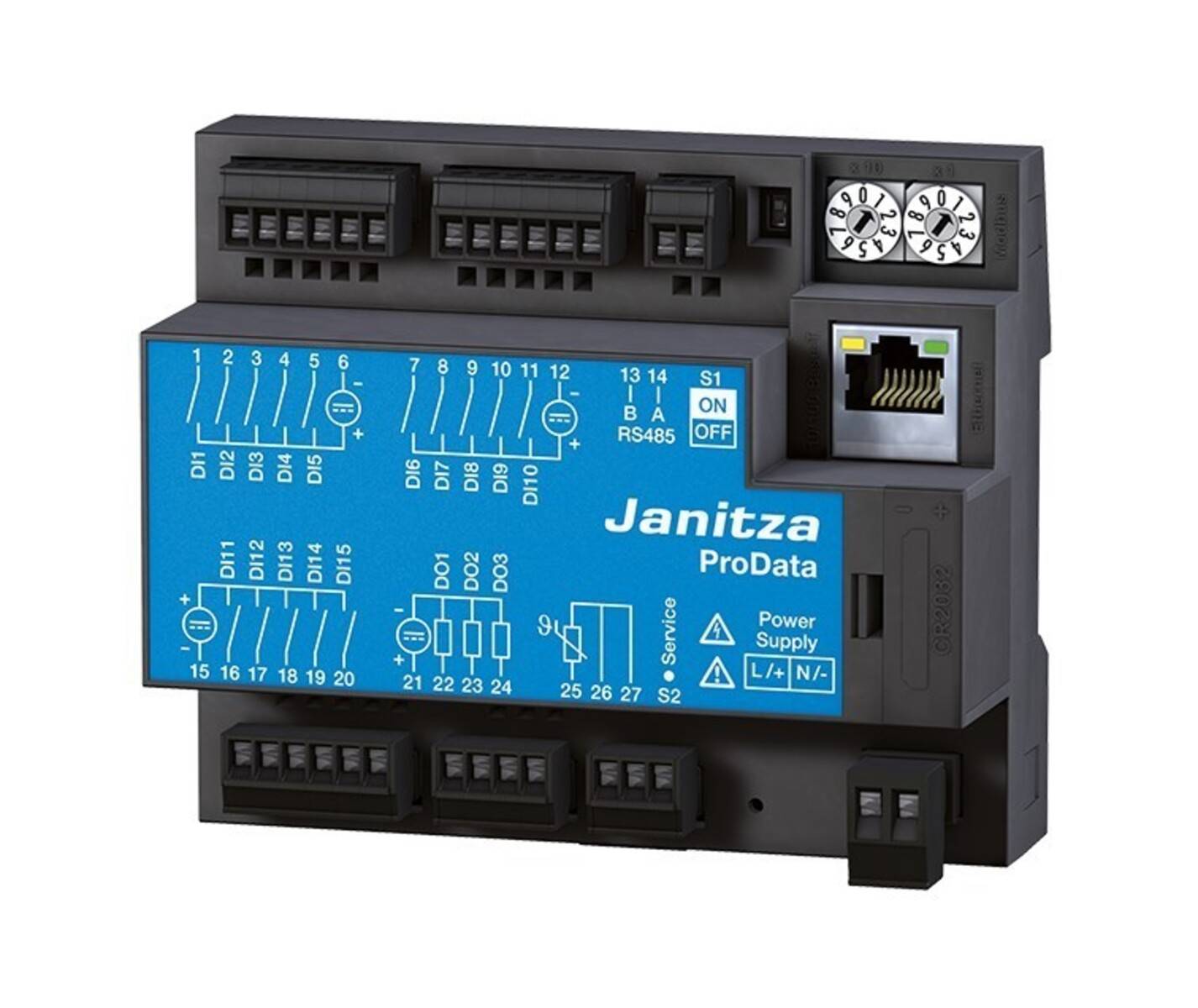 JANITZA ELECTRONICS - Datenlogger PRODATA2 20V-250V UL u.Ethernet-Modbus-Gateway 5224011 1-0