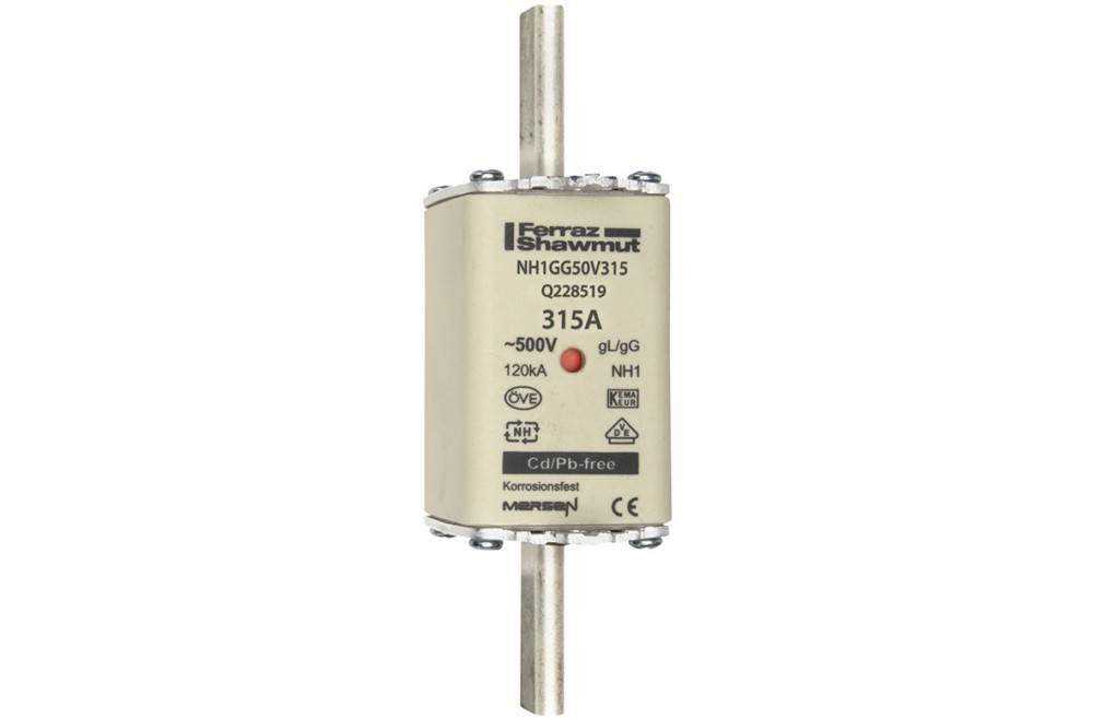 3 Stk. Mersen Sicherungseinsatz NH gG NH1GG50V315-0